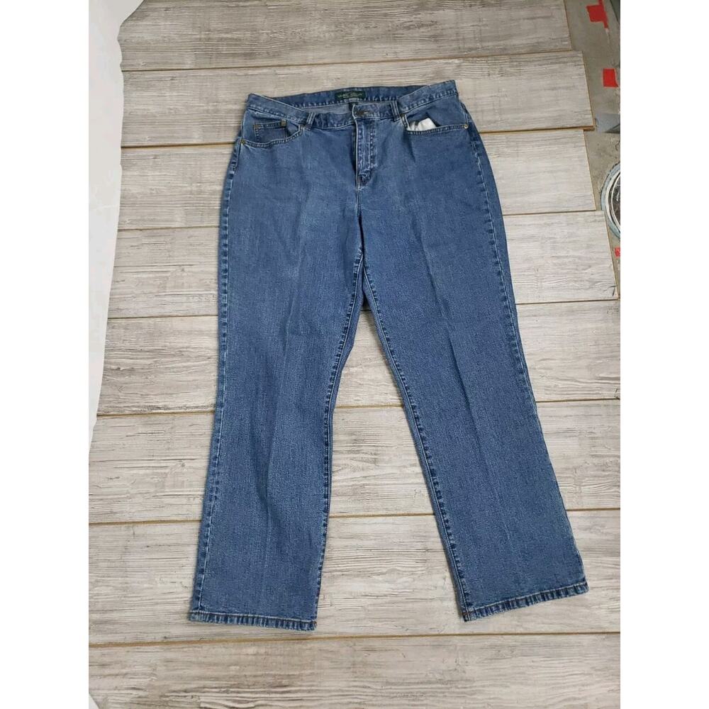 LRL Ralph Lauren Jeans Co. Womens‎ Size 14 Medium Blue Wash Slim/Skinny Fit